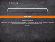 Tablet Screenshot of e-reading.org